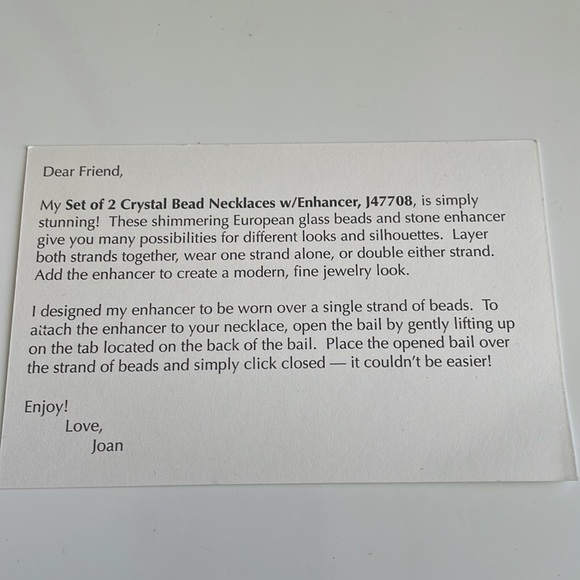 Joan Rivers Set of 2 Purple Crystal Bead Necklaces & Enhancer - Picture 10 of 12